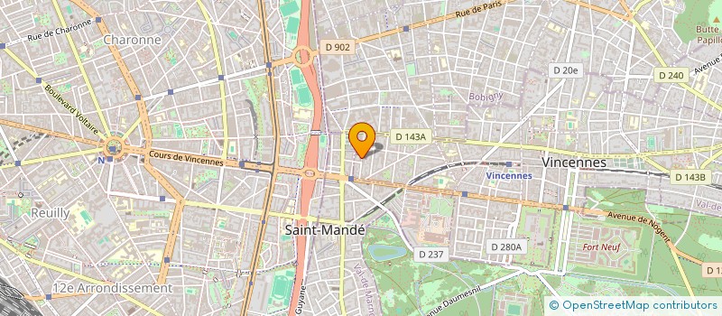 localisation de l'entreprise ETABLISSEMENTS ANDRE BARDOU  VINCENNES