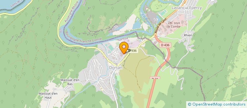 localisation de l'entreprise ETABLISSEMENTS ANDRE BONDET  DORTAN