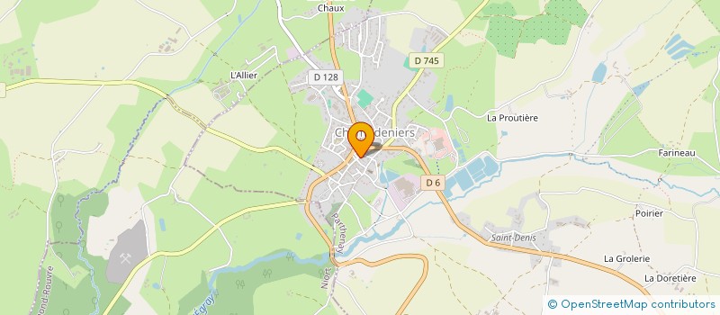 localisation de l'entreprise ETABLISSEMENTS ANDRE BROSSARD à CHAMPDENIERS
