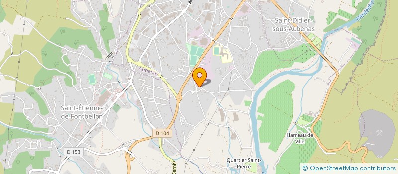 localisation de l'entreprise ETABLISSEMENTS ANDRE DELICHERES à AUBENAS