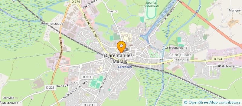 localisation de l'entreprise ETABLISSEMENTS ANDRE MARIE  CARENTAN-LES-MARAIS