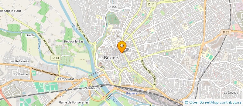 localisation de l'entreprise ETABLISSEMENTS ANDRIEU à BEZIERS