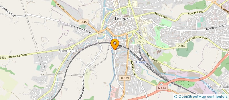localisation de l'entreprise ETABLISSEMENTS ANNE ET FAYE à LISIEUX
