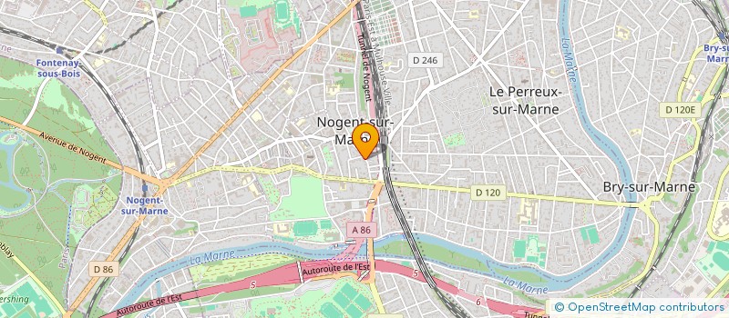 localisation de l'entreprise ETABLISSEMENTS ARENE à NOGENT SUR MARNE