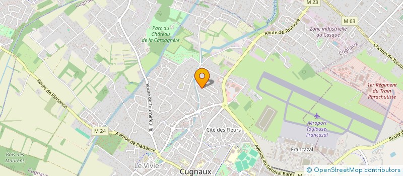 localisation de l'entreprise ETABLISSEMENTS ARIAS MAX  CUGNAUX