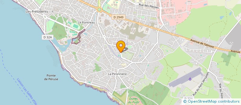 localisation de l'entreprise ETABLISSEMENTS ARTHUIS ET FILS  LES SABLES D'OLONNE