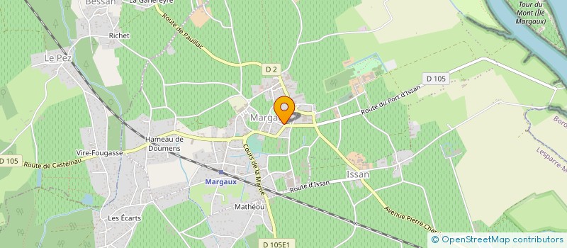 localisation de l'entreprise ETABLISSEMENTS ASA à MARGAUX-CANTENAC