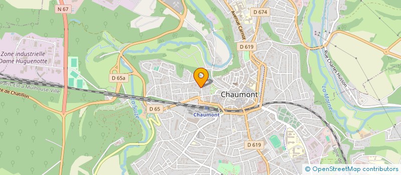 localisation de l'entreprise ETABLISSEMENTS AUBEPART à CHAUMONT
