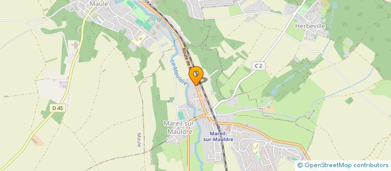 localisation de l'entreprise ETABLISSEMENTS AUBERT  MAREIL-SUR-MAULDRE