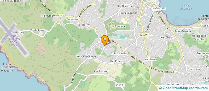localisation de l'entreprise ETABLISSEMENTS AUDEON à L'ILE-D'YEU