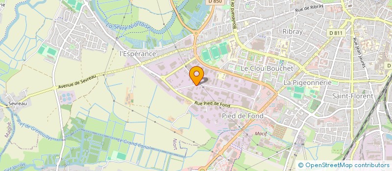 localisation de l'entreprise ETABLISSEMENTS AUDIS à NIORT