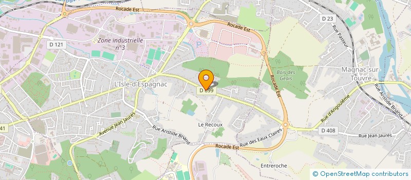localisation de l'entreprise ETABLISSEMENTS AUNEAU à L'ISLE-D'ESPAGNAC