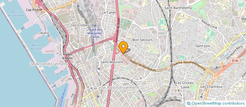 localisation de l'entreprise ETABLISSEMENTS AUTELEC à MARSEILLE