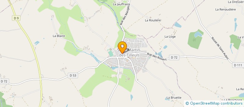 localisation de l'entreprise ETABLISSEMENTS AUVINET à SAINT-MARTIN-DES-TILLEULS