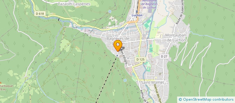 localisation de l'entreprise ETABLISSEMENTS BACQUE  MONTAUBAN-DE-LUCHON