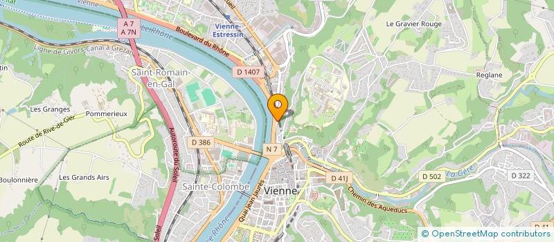 localisation de l'entreprise ETABLISSEMENTS BAILE à VIENNE
