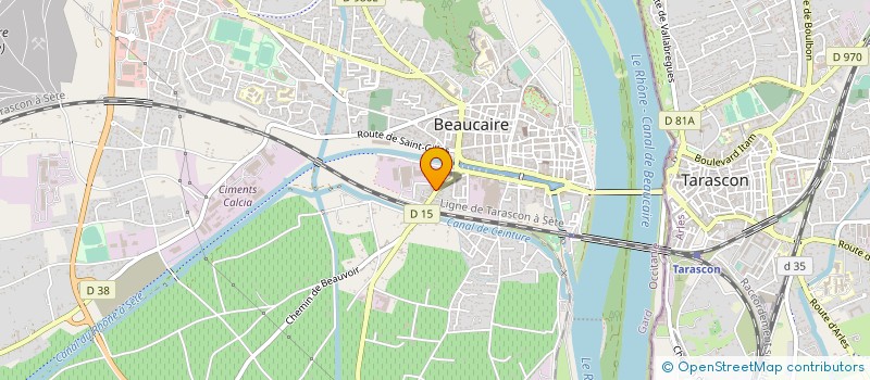 localisation de l'entreprise ETABLISSEMENTS BALDINI ET COMPAGNIE à BEAUCAIRE