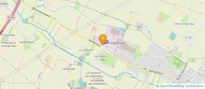 localisation de l'entreprise ETABLISSEMENTS BALLANGER SA à PRAHECQ