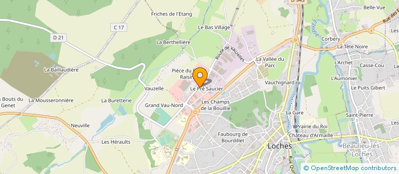 localisation de l'entreprise ETABLISSEMENTS BALLART SA à LOCHES