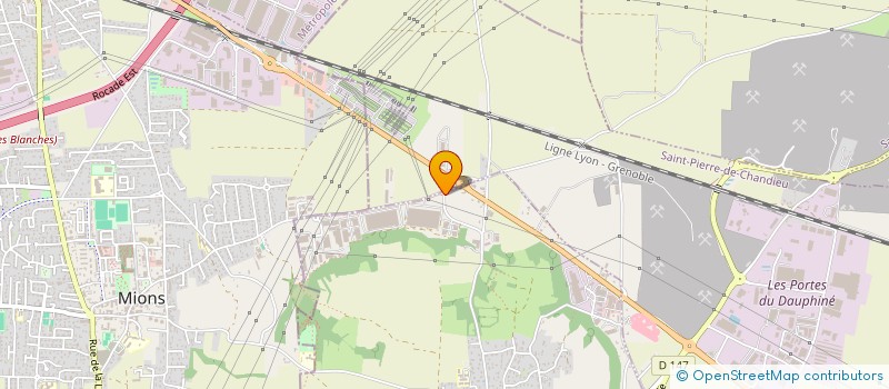 localisation de l'entreprise ETABLISSEMENTS BALLY  SAINT-PIERRE-DE-CHANDIEU