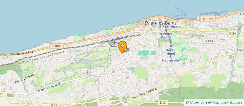 localisation de l'entreprise ETABLISSEMENTS BALLY à EVIAN-LES-BAINS