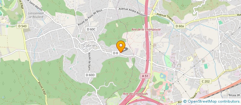 localisation de l'entreprise ETABLISSEMENTS BARBONCHIELLI à CABRIES