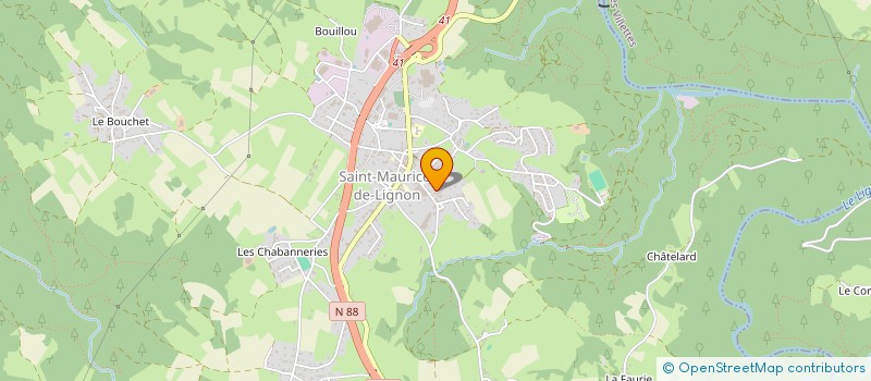 localisation de l'entreprise ETABLISSEMENTS BARDON à SAINT-MAURICE-DE-LIGNON