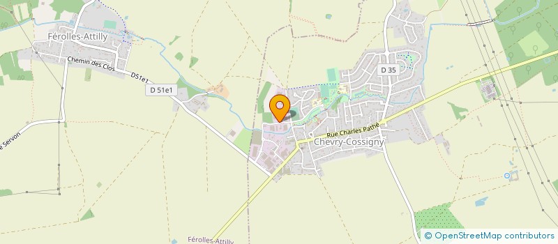 localisation de l'entreprise ETABLISSEMENTS BAROT à CHEVRY-COSSIGNY