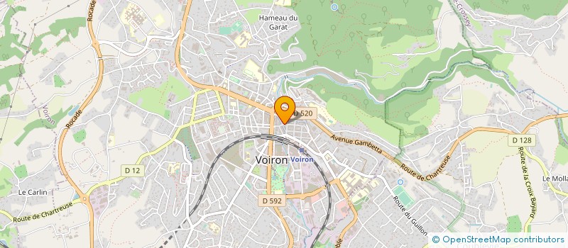localisation de l'entreprise ETABLISSEMENTS BARRAUD à VOIRON