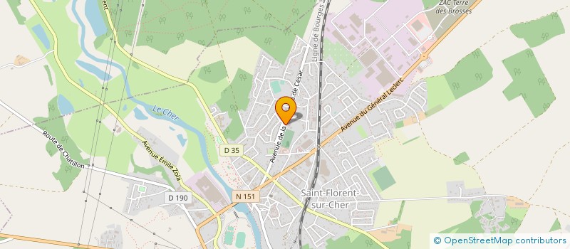 localisation de l'entreprise ETABLISSEMENTS BARRE ET PLAZANET  SAINT-FLORENT-SUR-CHER