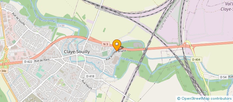 localisation de l'entreprise ETABLISSEMENTS BARTHELEMY à CLAYE-SOUILLY