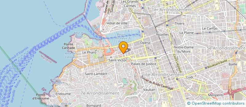 localisation de l'entreprise ETABLISSEMENTS BARTOLOMEO à MARSEILLE