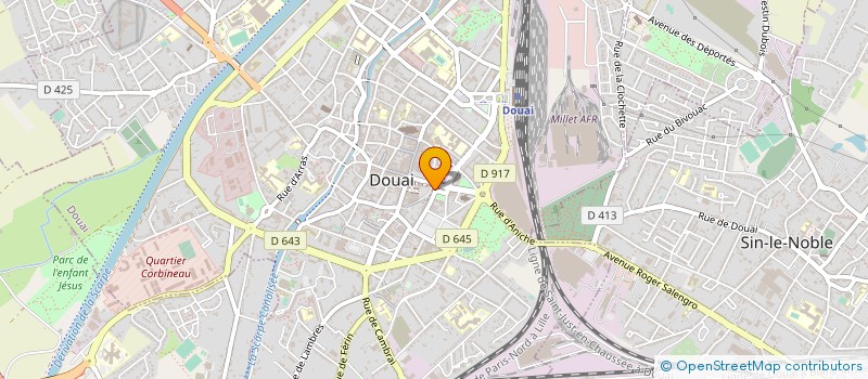 localisation de l'entreprise ETABLISSEMENTS BASSET à DOUAI