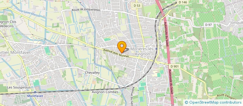 localisation de l'entreprise ETABLISSEMENTS BATTAREL à MORIERES LES AVIGNON