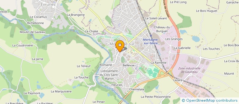localisation de l'entreprise ETABLISSEMENTS BAUDON à MORTAGNE-SUR-SEVRE