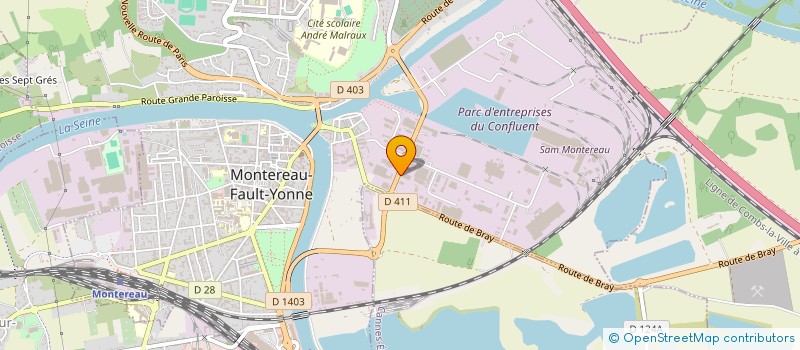 localisation de l'entreprise ETABLISSEMENTS BAUDRY ET COMPAGNIE à MONTEREAU-FAULT-YONNE