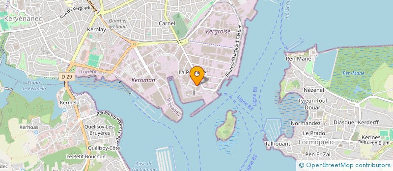 localisation de l'entreprise ETABLISSEMENTS BAUMAL  LORIENT
