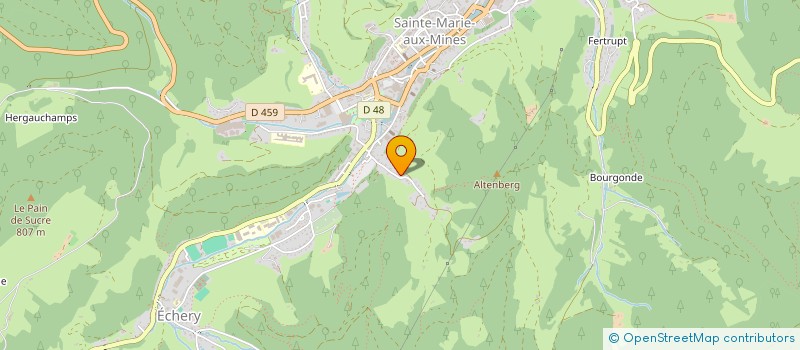 localisation de l'entreprise ETABLISSEMENTS BAUMGARTNER à SAINTE-MARIE-AUX-MINES