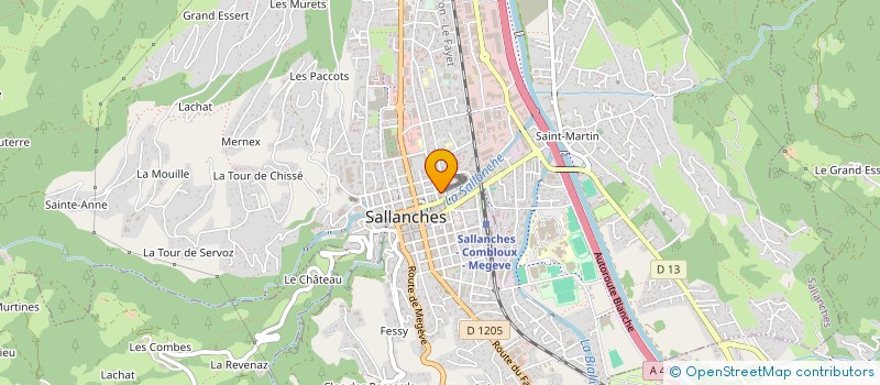 localisation de l'entreprise ETABLISSEMENTS BAUSSANT à SALLANCHES