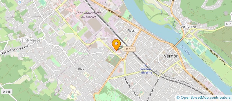 localisation de l'entreprise ETABLISSEMENTS BEAUJOUR à VERNON