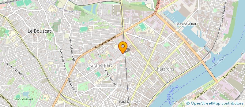 localisation de l'entreprise ETABLISSEMENTS BEAUX ET FRERES à BORDEAUX