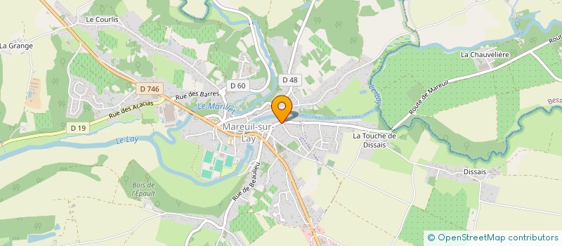 localisation de l'entreprise ETABLISSEMENTS BEGUE-GIRAUDET à MAREUIL-SUR-LAY-DISSAIS
