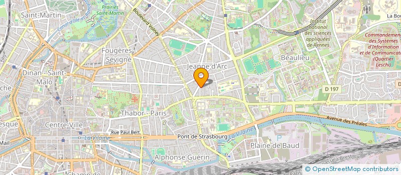 localisation de l'entreprise ETABLISSEMENTS BELAN à RENNES