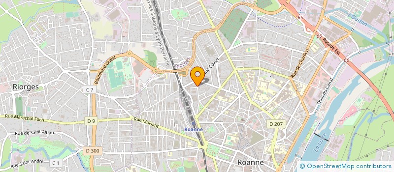 localisation de l'entreprise ETABLISSEMENTS BELGIQUE FRANCE SARL à ROANNE