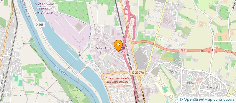 localisation de l'entreprise ETABLISSEMENTS BELLIER  BOURG-LES-VALENCE
