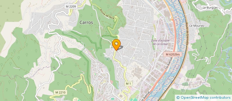 localisation de l'entreprise ETABLISSEMENTS BENASE STEPHANE à CARROS
