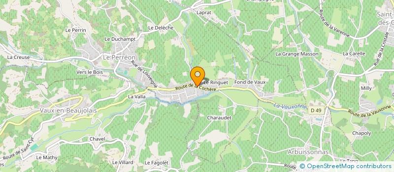 localisation de l'entreprise ETABLISSEMENTS BENETULLIERE à LE PERREON