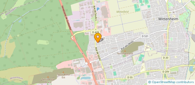 localisation de l'entreprise ETABLISSEMENTS BENSON  WITTENHEIM