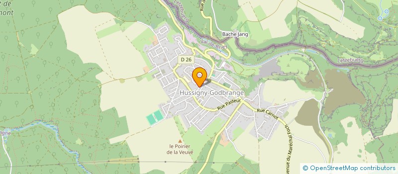 localisation de l'entreprise ETABLISSEMENTS BERARDI SA à HUSSIGNY-GODBRANGE