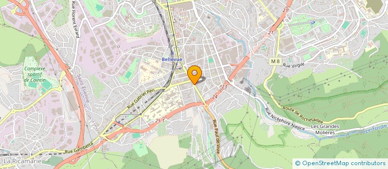 localisation de l'entreprise ETABLISSEMENTS BERAUD à SAINT-ETIENNE